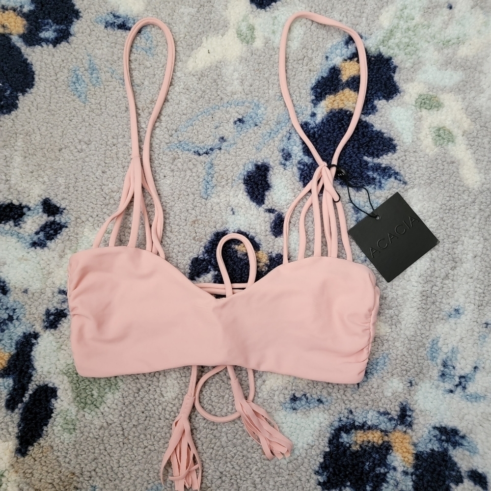 acacia Krobokan Bikini Top in Sunrise size S NWT